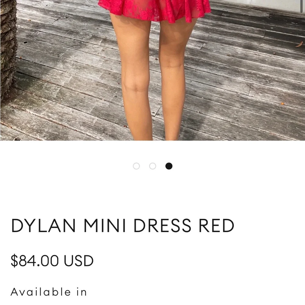OUTCAST DYLAN MINI DRESS RED - M - Picture 3 of 6